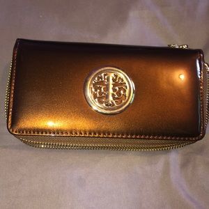 Bronze deep brown wallet